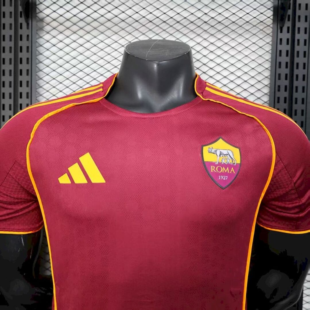 AS Roma 25/26 Maillot Domicile (Sans Sponsor) - Version Player