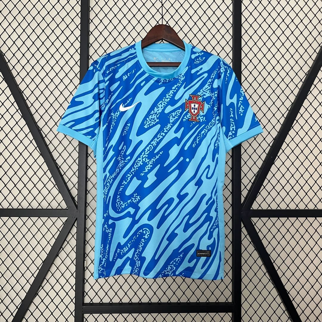 Portugal 2024 Maillot Gardien Bleu
