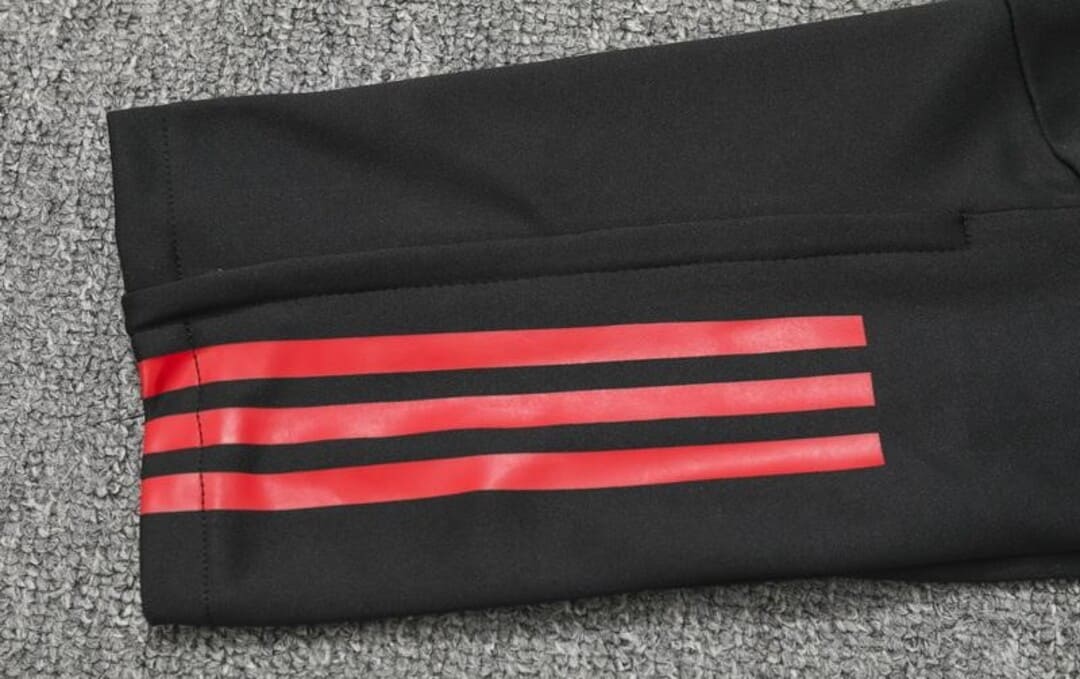 As Roma 23/24 - Haut 1/4 Zippé/Survêtement Noir