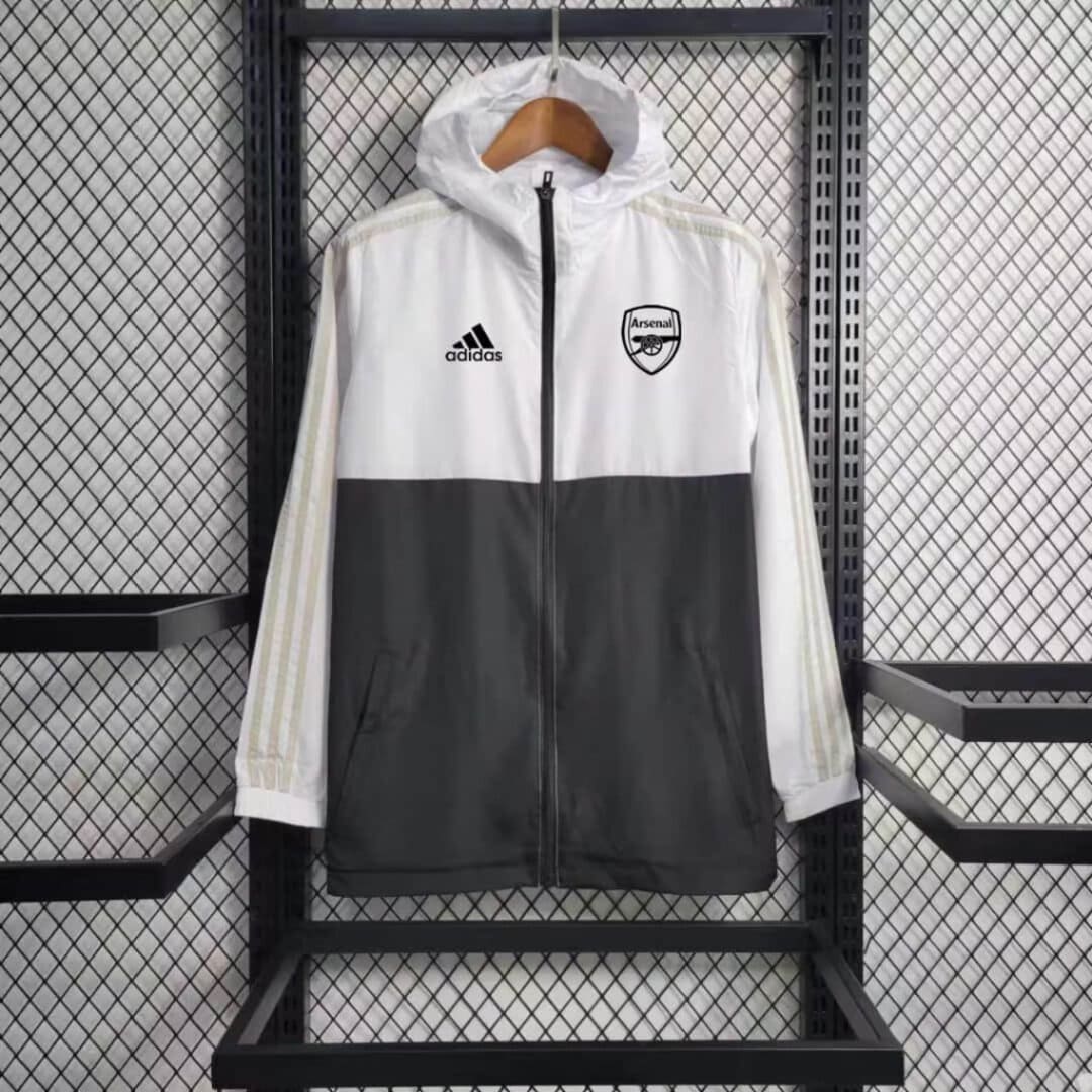 Arsenal 23/24 - Coupe-Vent Blanc & Noir