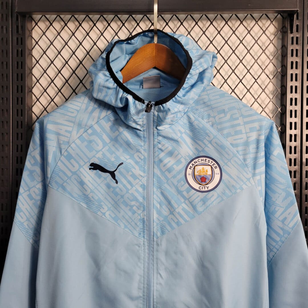 Manchester City 22/23 - Coupe-Vent Bleu Ciel