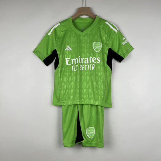 Arsenal 23/24 Gardien Vert Kit Enfant