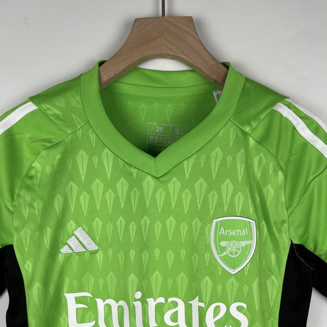 Arsenal 23/24 Gardien Vert Kit Enfant