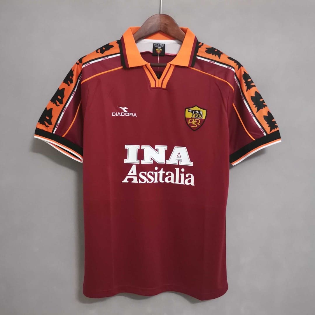 As Roma 98/99 Maillot Domicile