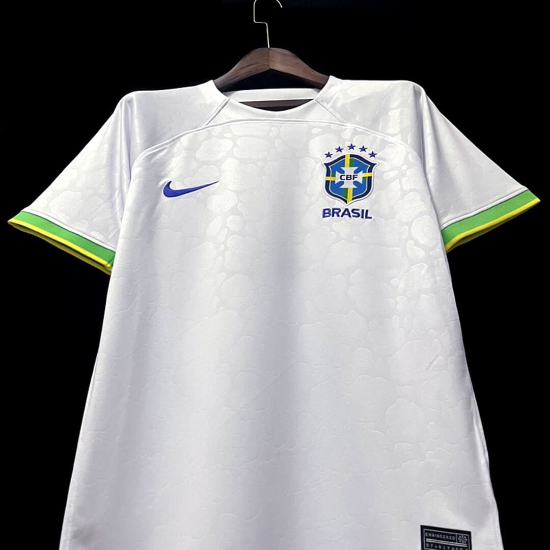 Brésil 2022 Maillot Blanc Léopard