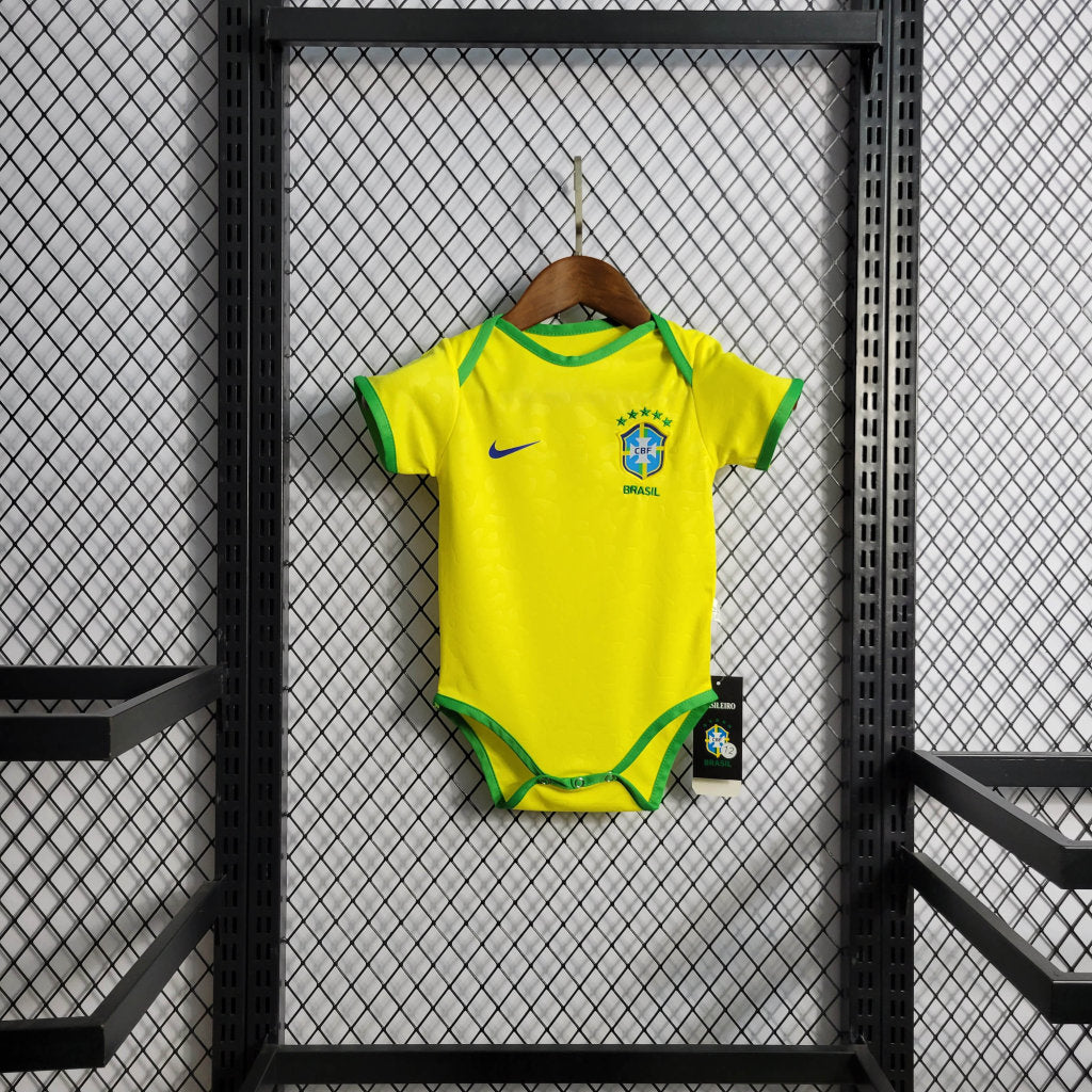 Brésil 2022 Maillot Domicile Bébé