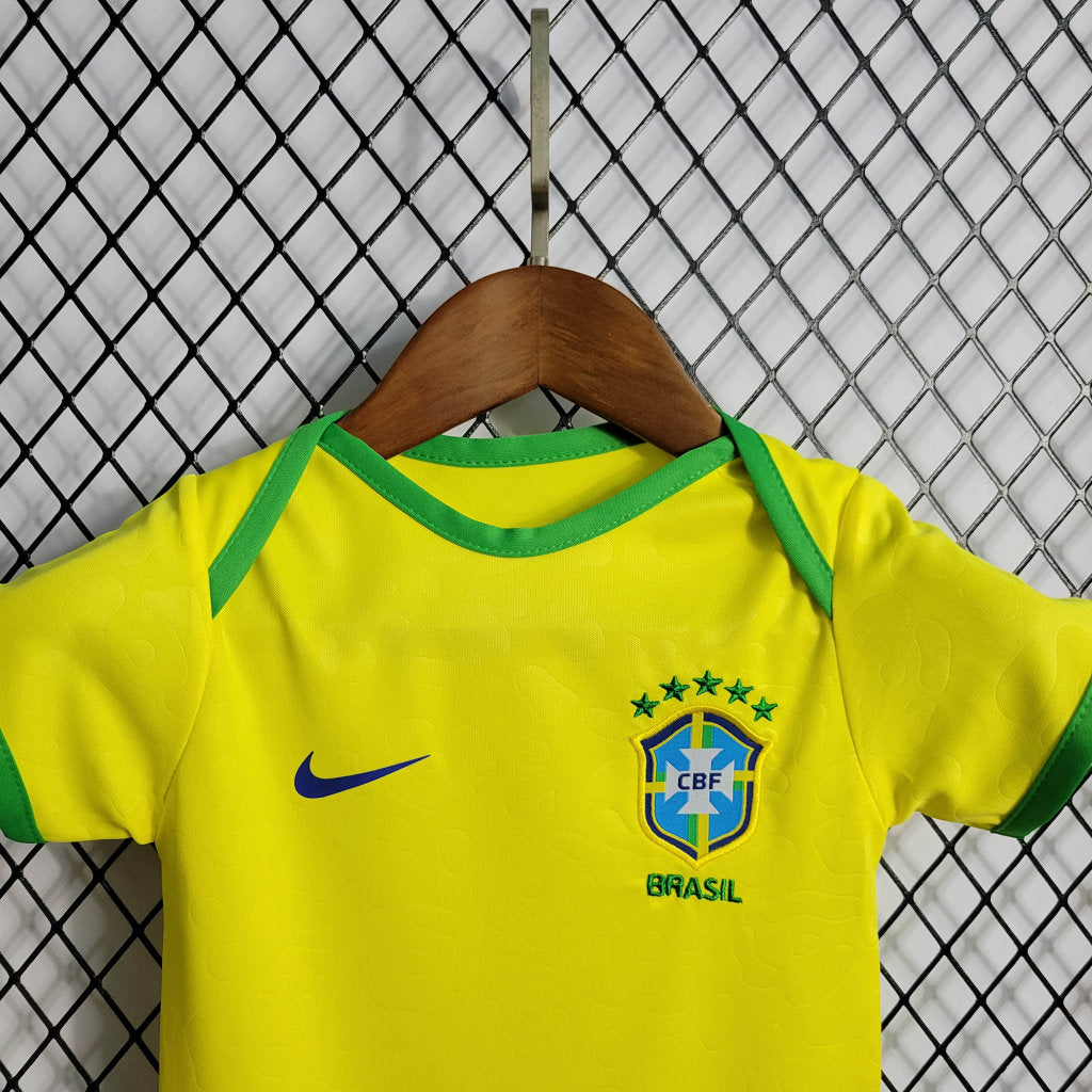 Brésil 2022 Maillot Domicile Bébé