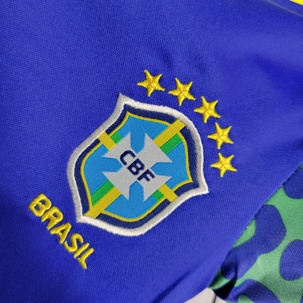 Brésil 2022 Maillot Extérieur Bébé