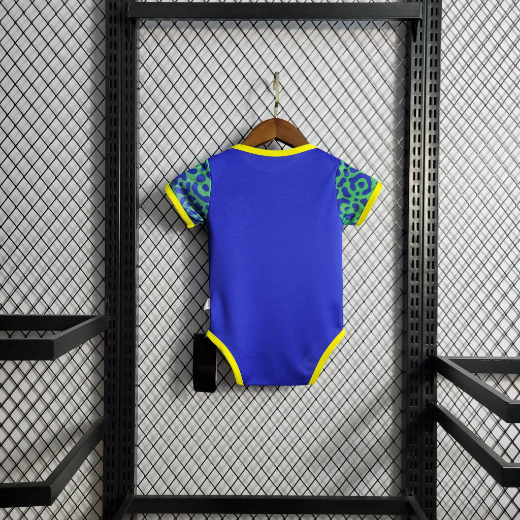 Brésil 2022 Maillot Extérieur Bébé