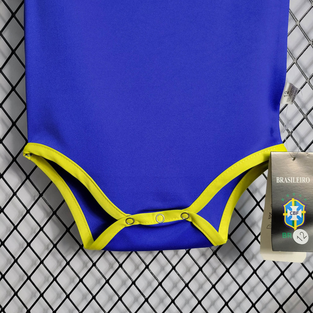 Brésil 2022 Maillot Extérieur Bébé