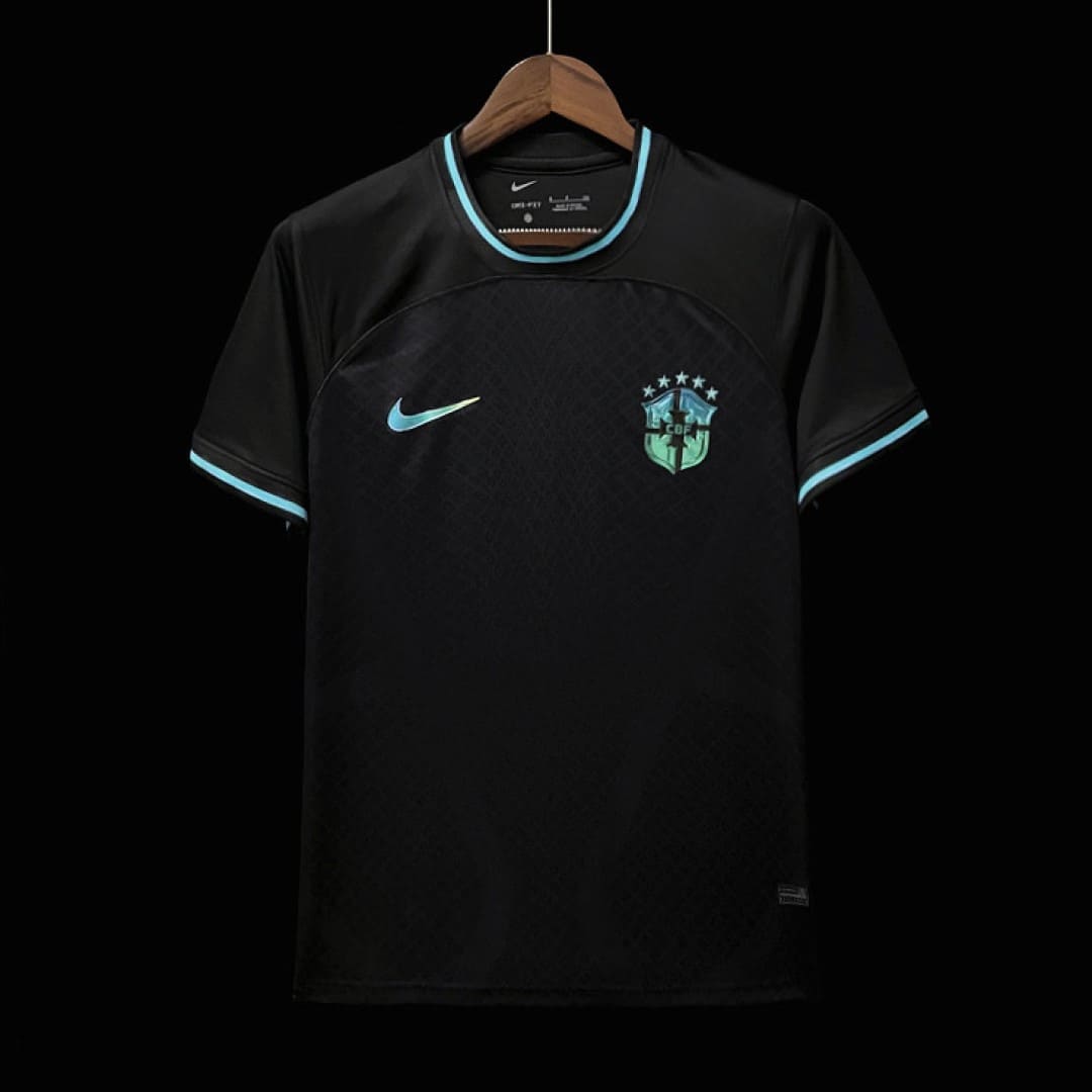 Brésil 2022 Maillot Noir & Cyan