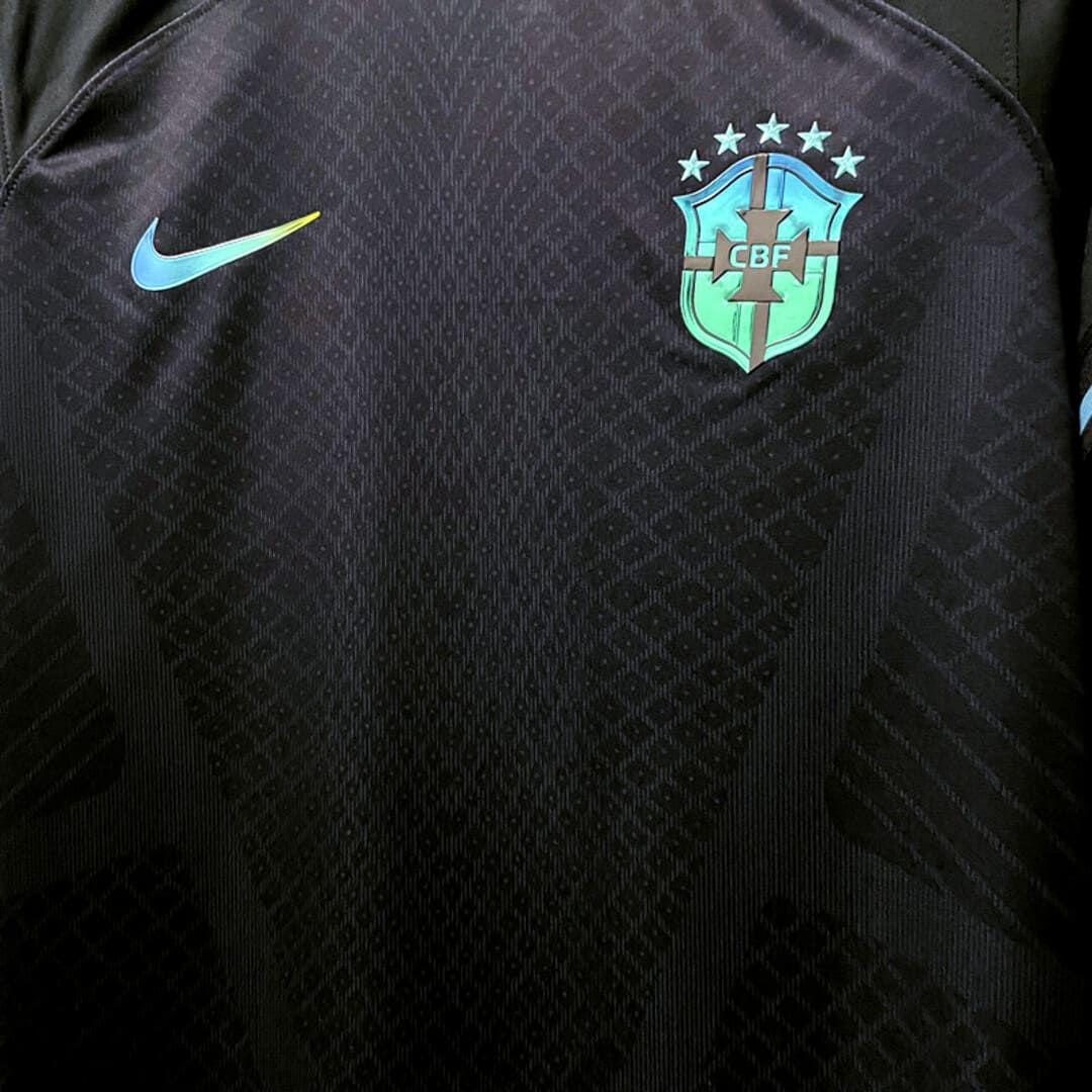 Brésil 2022 Maillot Noir & Cyan