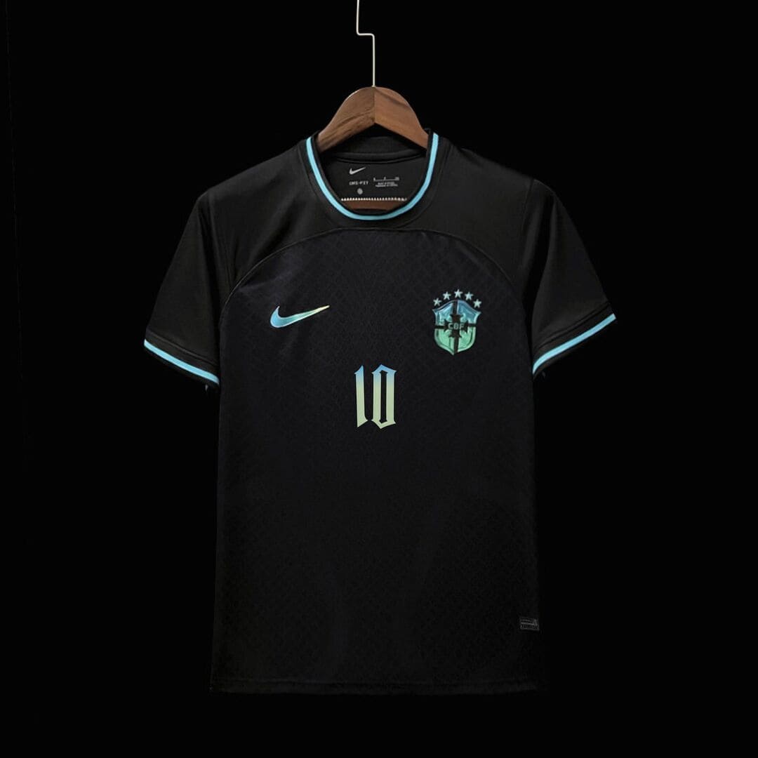 Brésil 2022 Maillot Noir & Cyan