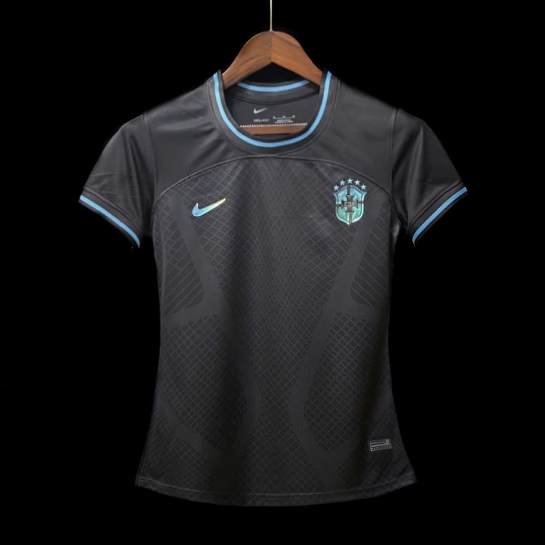 Brésil 2022 Maillot Noir & Cyan Femmes