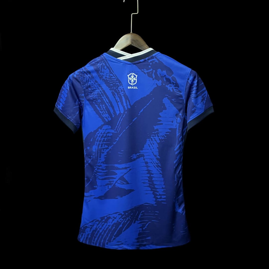 Brésil 2022 Maillot Blue Design Femmes