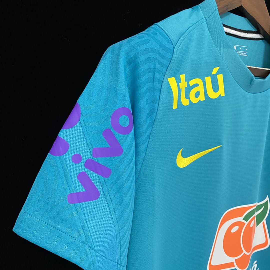 Brésil 2022 Maillot Entrainement Turquoise