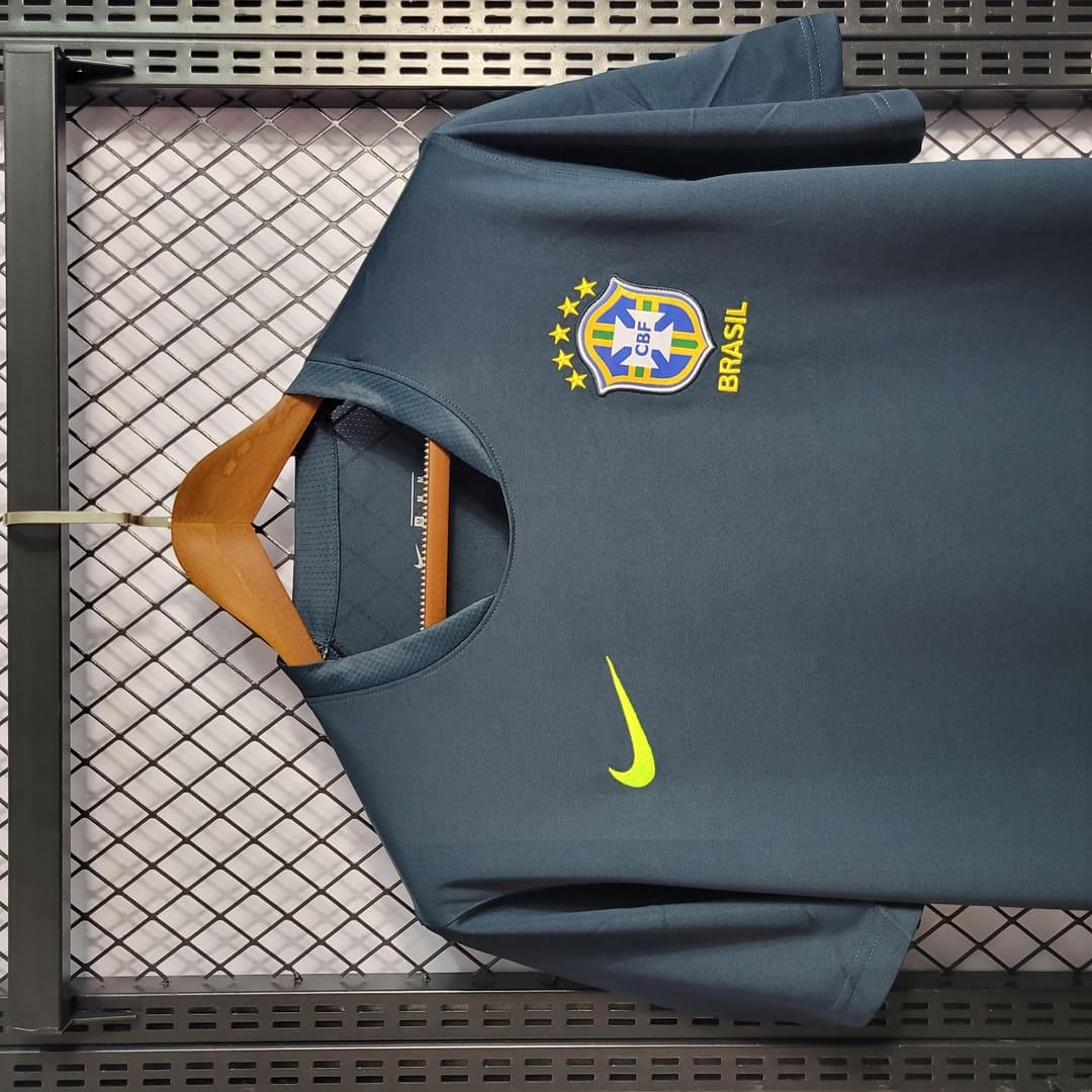 Brésil 2022 Maillot Entrainement Vert 2