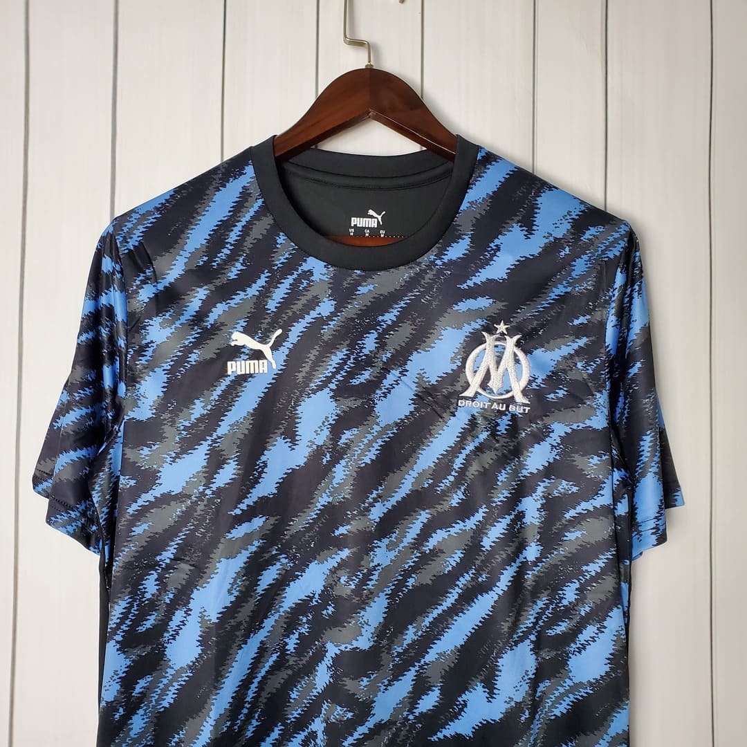 Marseille 21/22 Maillot Entrainement Bleu & Noir