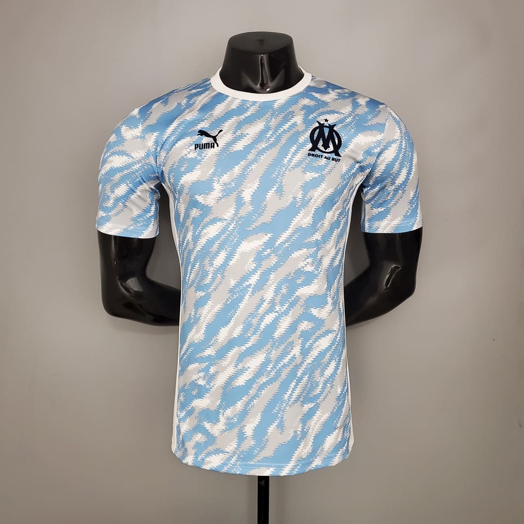 Marseille 21/22 Maillot Entrainement Bleu Ciel - Version Player