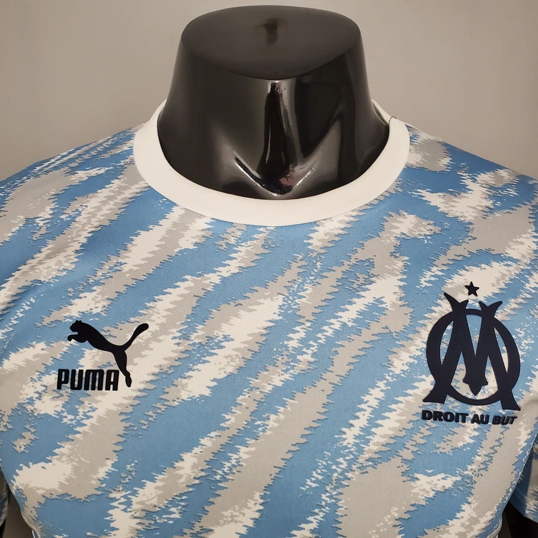 Marseille 21/22 Maillot Entrainement Bleu Ciel - Version Player