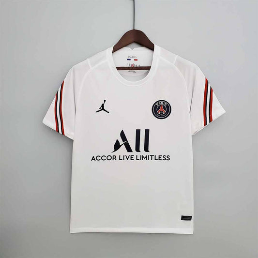 Paris Saint-Germain 2021/22 Maillot Entrainement Jordan Blanc