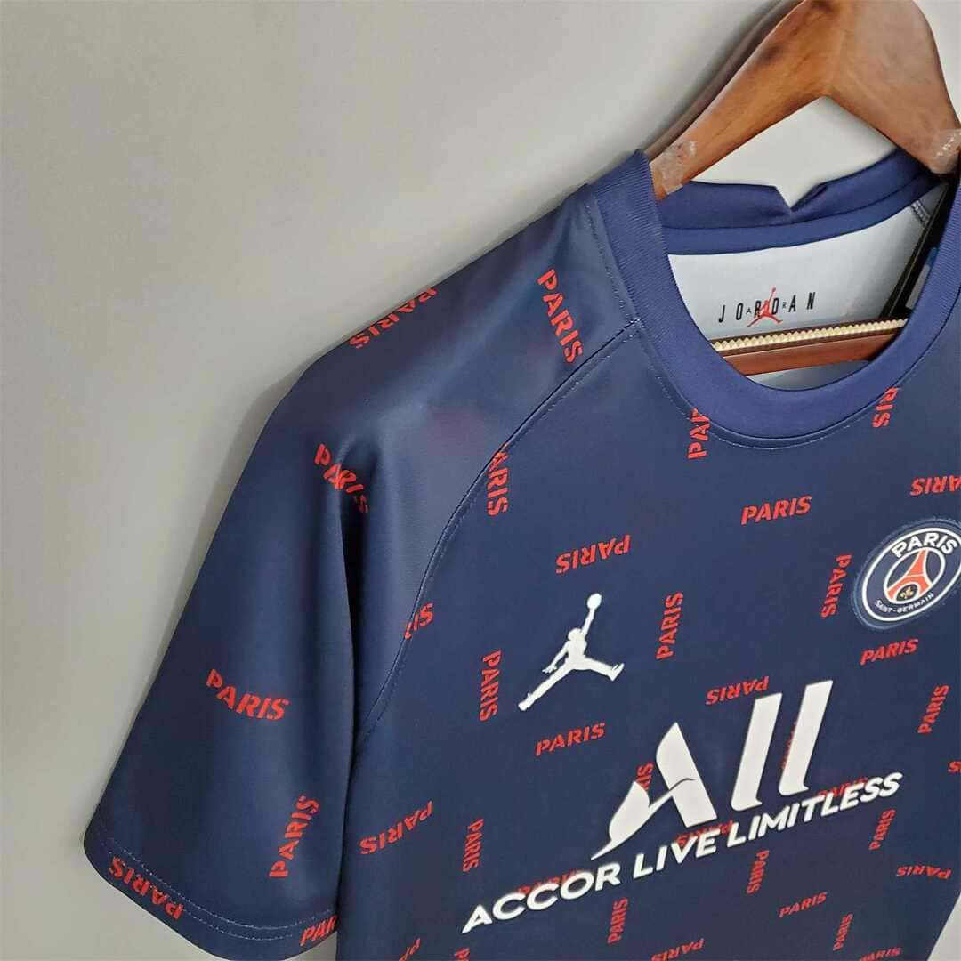 Paris Saint-Germain 2021/22 Maillot Entrainement Jordan Bleu