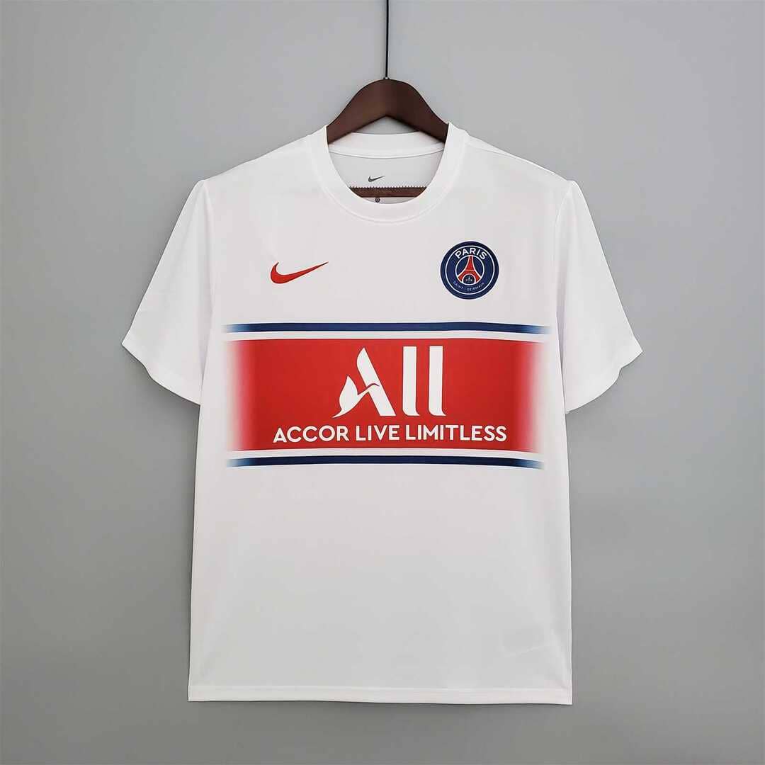 Paris Saint-Germain 2021/22 Maillot Entrainement Blanc & Rouge