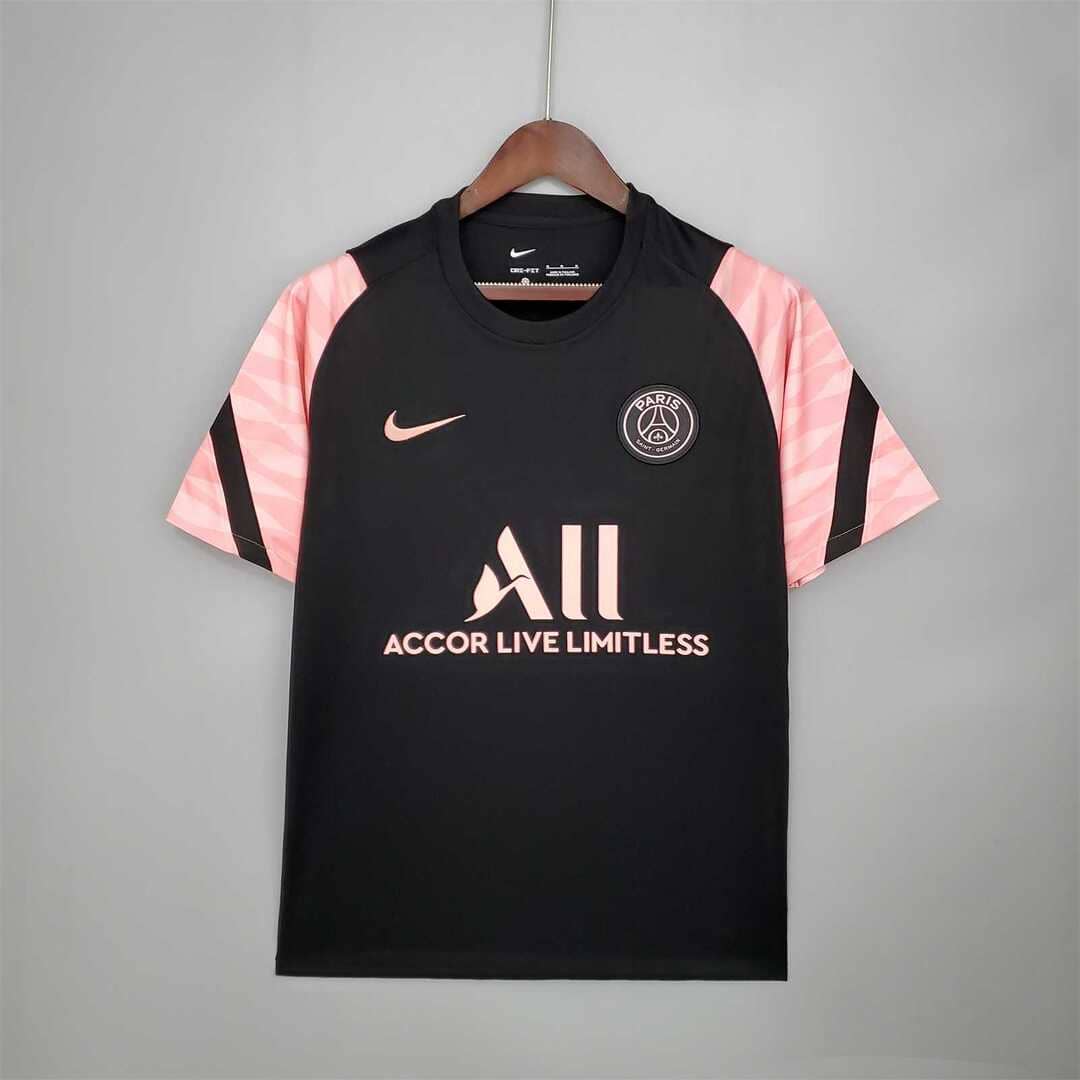 Paris Saint-Germain 2021/22 Maillot Entrainement Noir & Rose