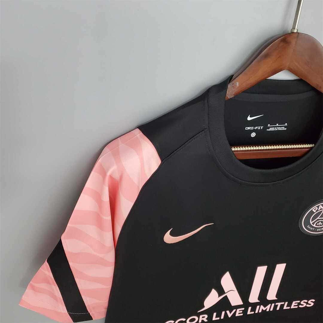 Paris Saint-Germain 2021/22 Maillot Entrainement Noir & Rose