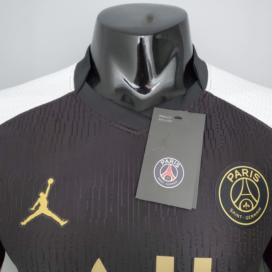 Paris Saint-Germain 2021/22 Maillot Entrainement Noir & Blanc - Version Player