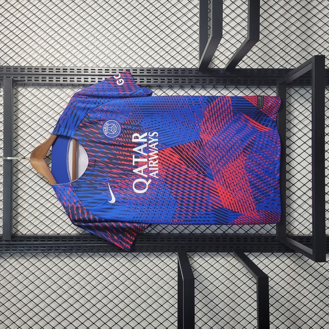 Paris Saint-Germain 2022/23 Maillot Entrainement Bleu & Rouge