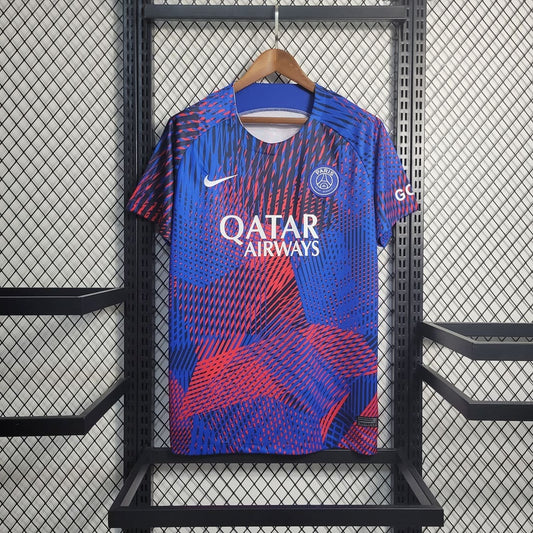 Paris Saint-Germain 2022/23 Maillot Entrainement Bleu & Rouge