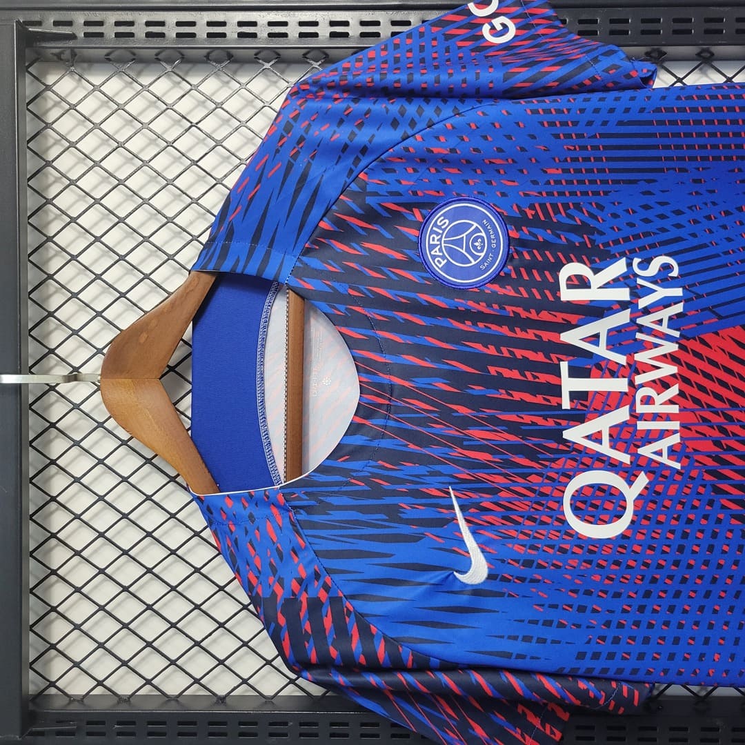 Paris Saint-Germain 2022/23 Maillot Entrainement Bleu & Rouge