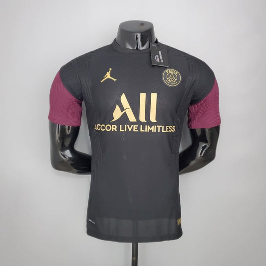 Paris Saint-Germain 2020/21 Maillot Entrainement Noir & Violet - Version Player