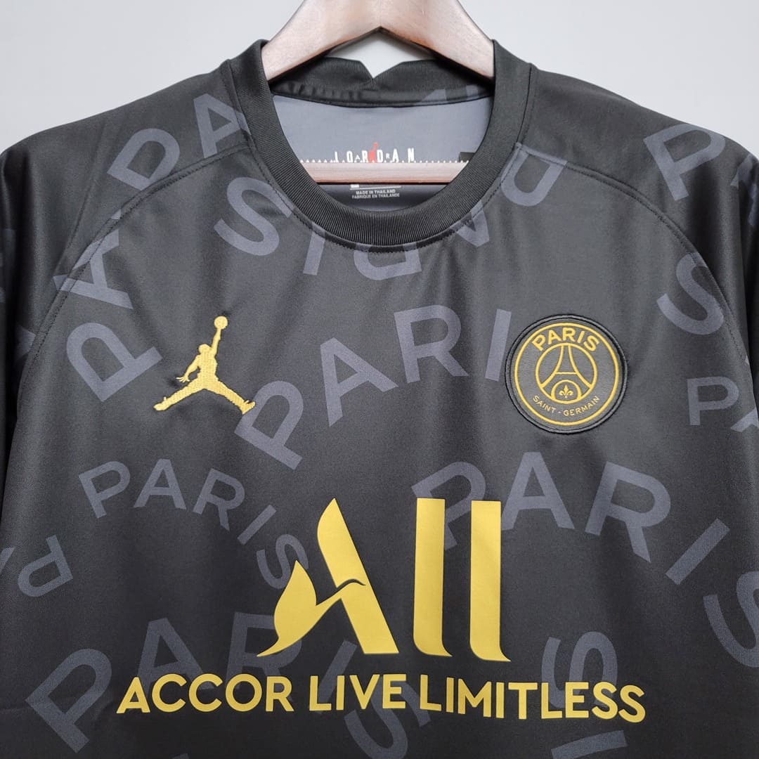 Paris Saint-Germain 2020/21 Maillot Entrainement Noir & Or