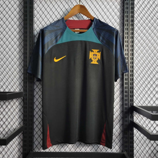 Portugal 2022 Maillot Entrainement Noir