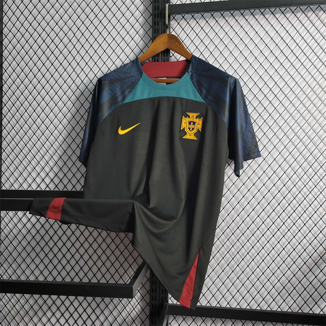 Portugal 2022 Maillot Entrainement Noir