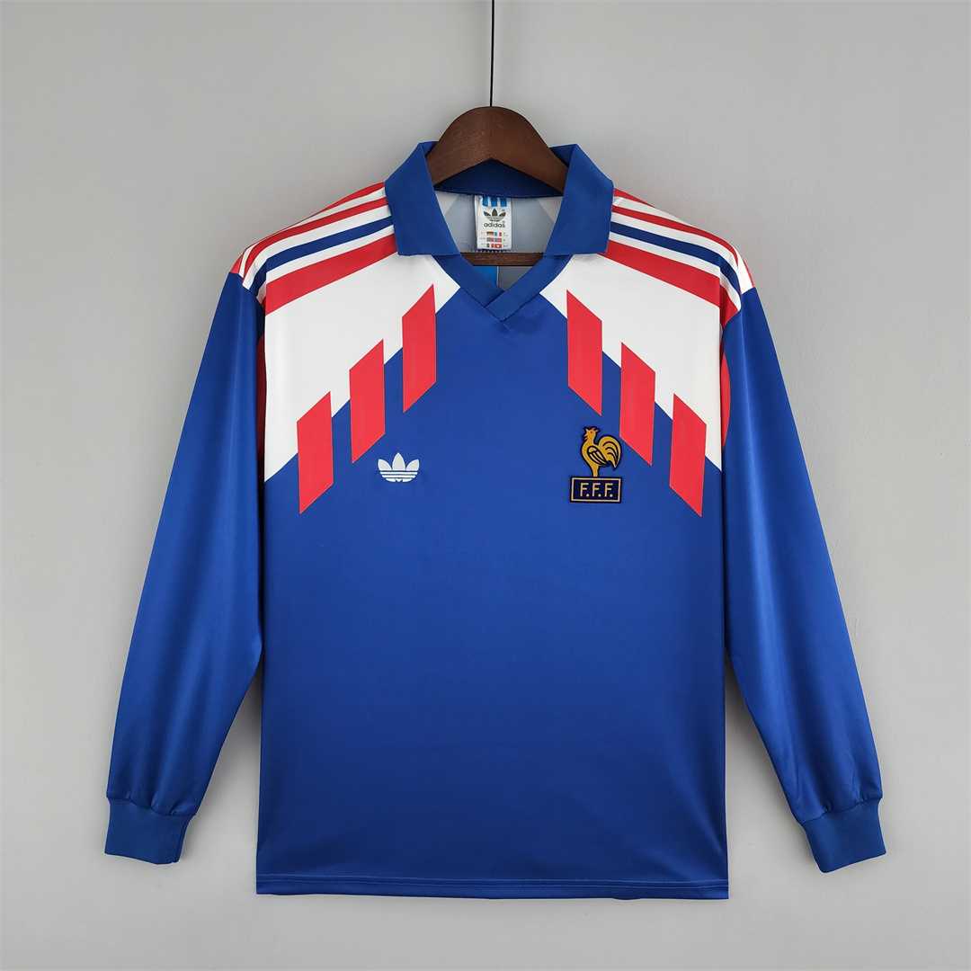 France 1990 Maillot Domicile