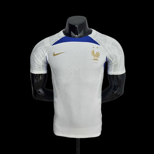 France 2022 Maillot Entrainement Blanc - Version Player