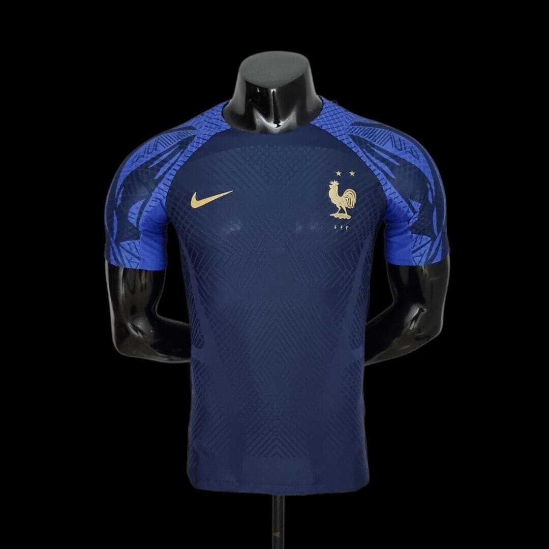 France 2022 Maillot Entrainement Bleu Marine - Version Player