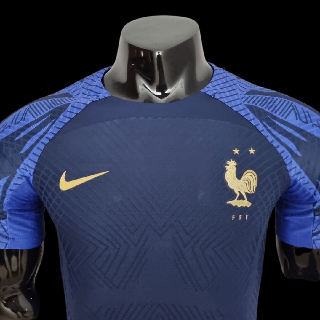 France 2022 Maillot Entrainement Bleu Marine - Version Player