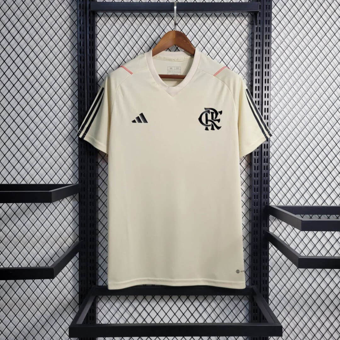 Flamengo 2023 Maillot Entrainement Crème