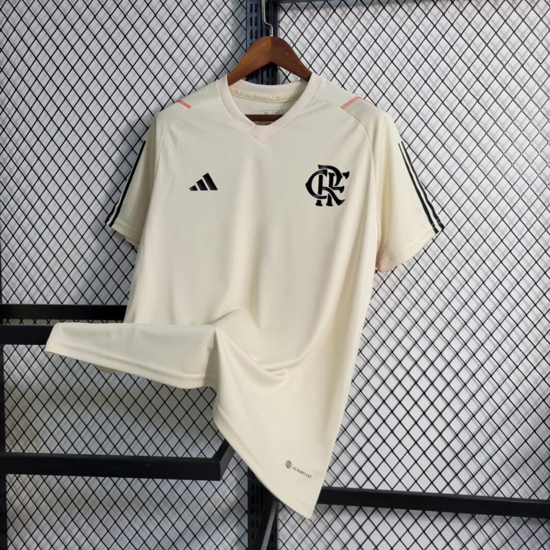 Flamengo 2023 Maillot Entrainement Crème