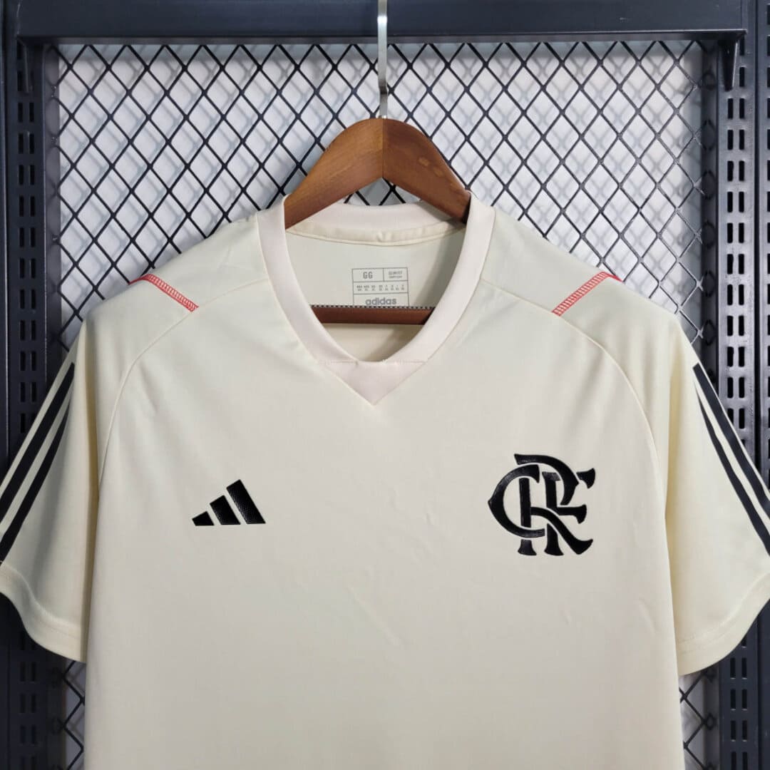 Flamengo 2023 Maillot Entrainement Crème