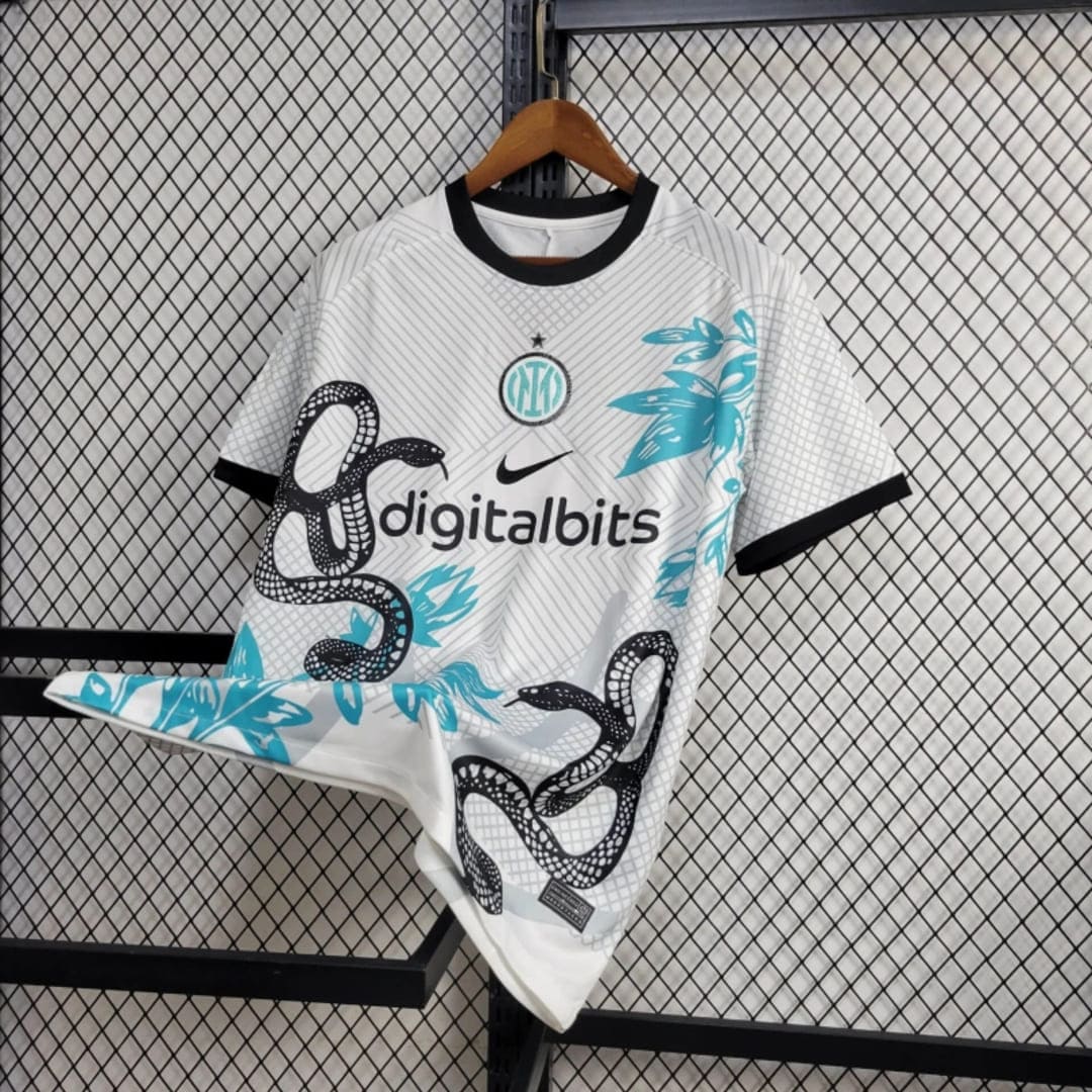 Inter Milan 24/25 Maillot Serpents Blanc