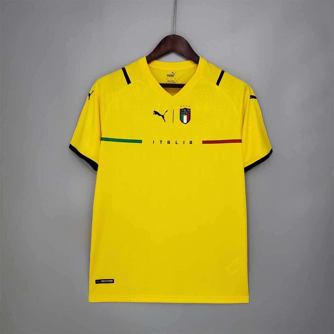 Italie 2021 Maillot Gardien Jaune