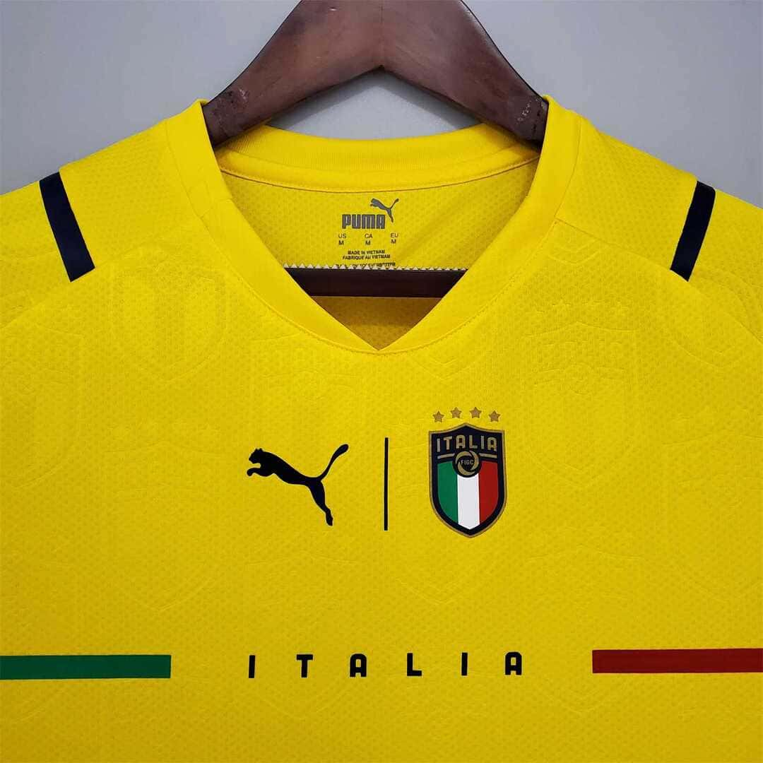 Italie 2021 Maillot Gardien Jaune