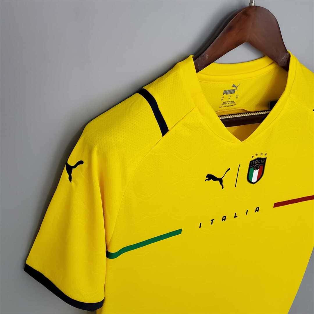 Italie 2021 Maillot Gardien Jaune