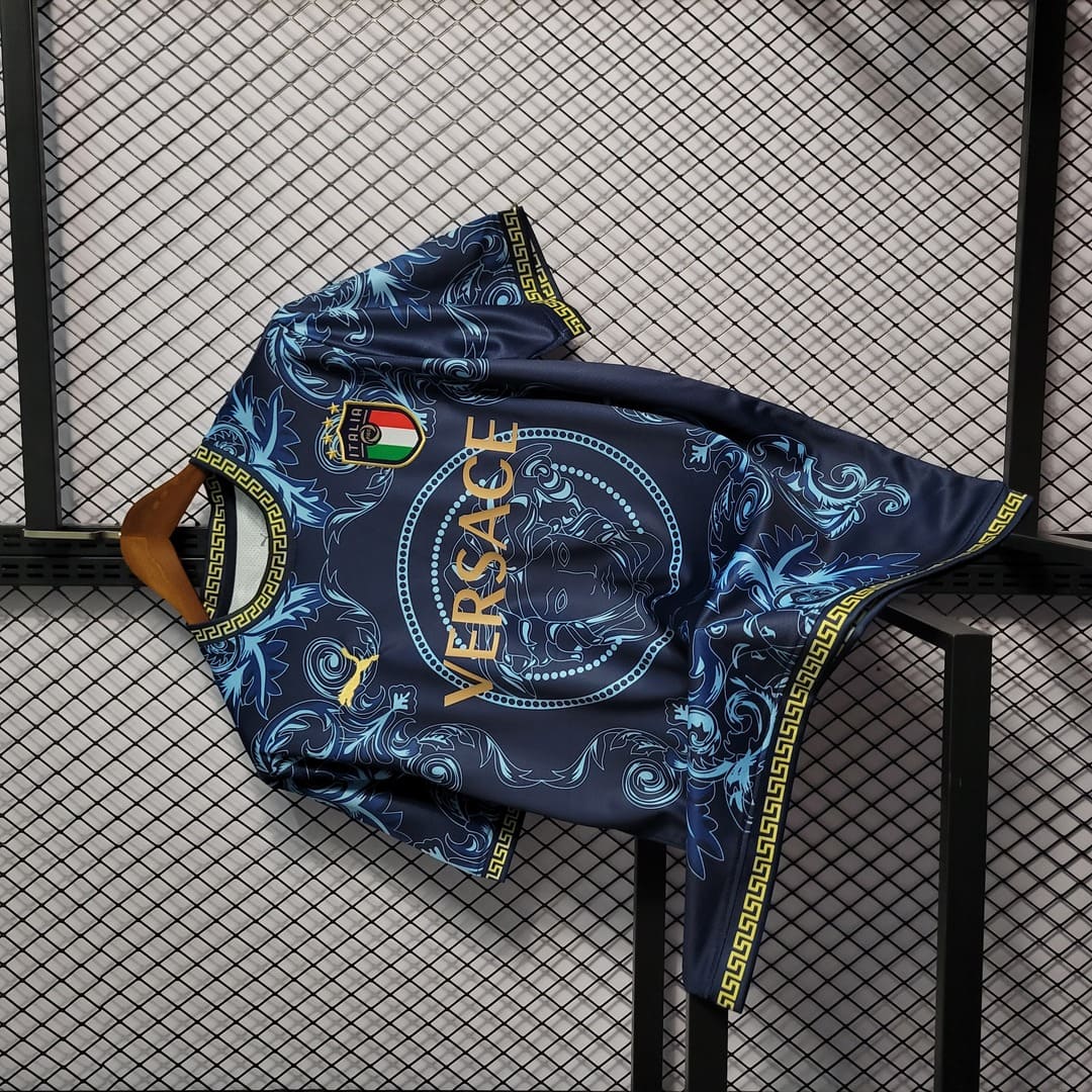 Italie Maillot Concept Versace Bleu