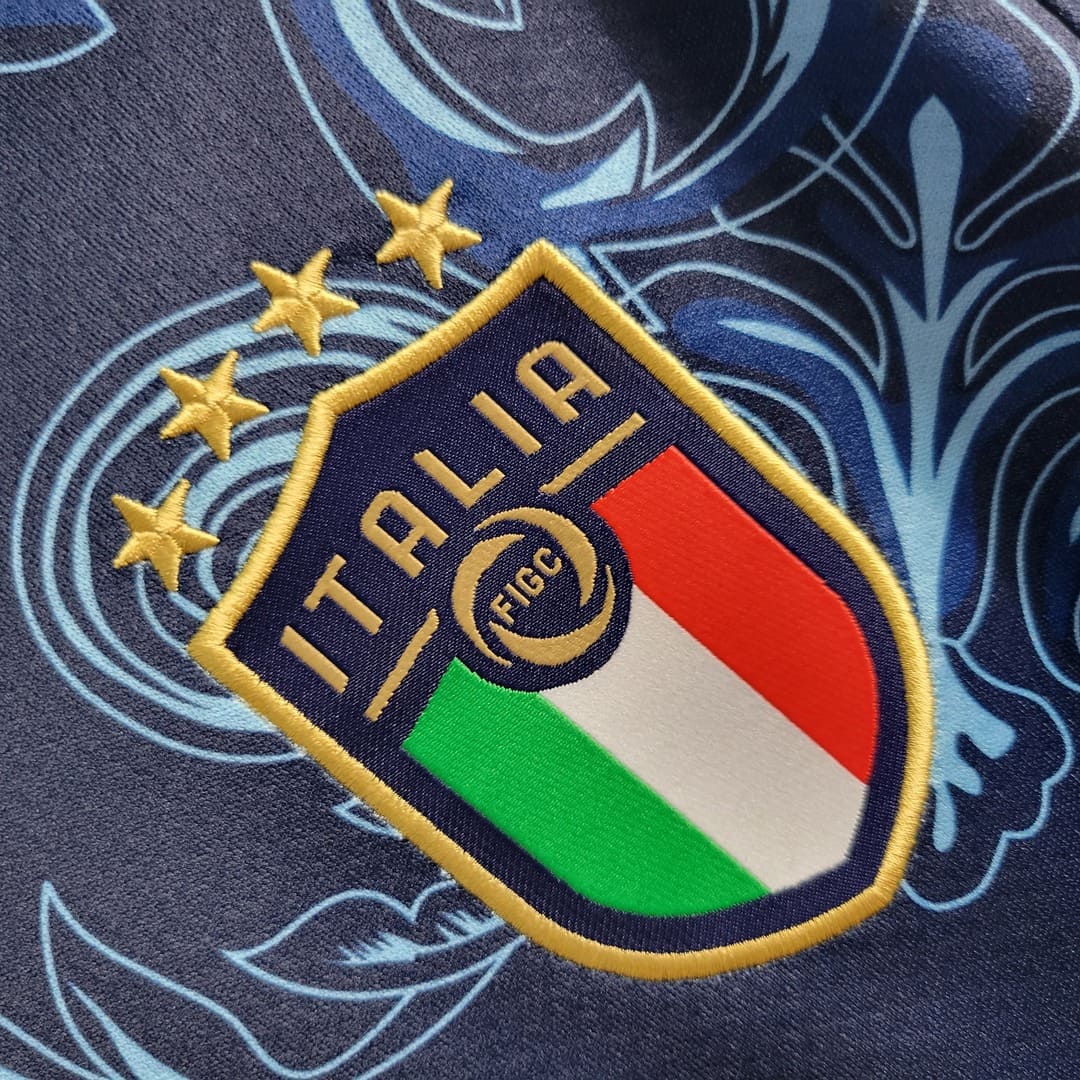 Italie Maillot Concept Versace Bleu